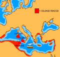 mappa delle colonie